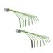 2pcs Rake Garden Tines Rake Headheld Rake for Collect Leaves and Dead Grass Harrow Outdoor Tools