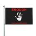 Enough End Gun Violence No More Silence Garden Flags 3 x 5 Foot Polyester Flag Double Sided Banner with Metal Grommets for Yard Home Decoration Patriotic Sports Events Parades