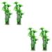 4 Pcs Artificial Coconut Tree Plant Model Trees Coconut Tree Decor Wear-resistant Artificial Tree