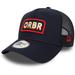 Men's New Era Navy Red Bull Racing Oversized Patch E-Frame Trucker Adjustable Hat