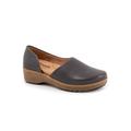 Women's Addie Casual Flat by SoftWalk in Dark Grey (Size 12 M)