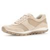 Keilsneaker GABOR ROLLINGSOFT, Damen, Gr. 41, beige, Textil, Veloursleder, sportlich, Schuhe, Freizeitschuh, Halbschuh, Schnürschuh mit OPTIFIT-Wechselfußbett, Topseller