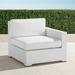 Palermo Right-facing Chair with Cushions in White Finish - Solid, Special Order, Vista Boucle Glacier, Standard - Frontgate