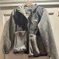 The North Face Jackets & Coats | Gray Fleece North Face Jacket With Hood | Color: Gray | Size: S