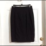 Burberry Skirts | Burberry London Black Wool Pencil Skirt Size 8 | Color: Black | Size: 8