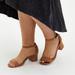 Torrid Shoes | Nwt Torrid Ankle Strap Block Heel Shoe (Extra Wide Width) Size: 8, 8.5 & 9 | Color: Tan | Size: Various