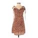 Shein Casual Dress - Mini: Brown Dresses - Women's Size X-Small