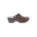 Born Mule/Clog: Brown Print Shoes - Women's Size 7 - Round Toe