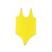 Torrid Bodysuit: Yellow Print Tops - Women's Size Large Plus