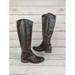 Jessica Simpson Shoes | Jessica Simpson Womens Knee High Boots Size 7.5b Brown Leather Riding Distressed | Color: Brown | Size: 7.5