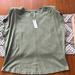 Anthropologie Tops | Anthropologie Olive Green Top With Shoulder Pads Nwt Size Small | Color: Green | Size: S
