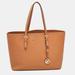 Michael Kors Bags | Michael Michael Kors Brown Saffiano Leather Jet Set Travel Tote | Color: Brown | Size: Os