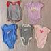 Nike One Pieces | Baby Girl Ohio Buckeyes Sports Onesies Size 3-6 Set Bundle Lot Of 5 Nike Red | Color: Gray/Red | Size: 3-6mb