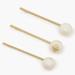 Kate Spade Accessories | Kate Spade Pearls On Pearls Hair Pins | Color: Cream/Gold | Size: 2.25"L X 0.5"W