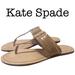 Kate Spade Shoes | Kate Spade Carol Charm Tan Patent Leather Sandals Size 9 1/2 | Color: Brown/Tan | Size: 9.5