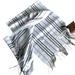 Burberry Accessories | Burberry Small Icon Pale Blue Strip[Ed Scarf Cashmere & Wool Silk, 168cm X 30cm | Color: Blue | Size: Os