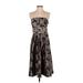 Ann Taylor Cocktail Dress - A-Line Open Neckline Sleeveless: Black Dresses - Women's Size 2