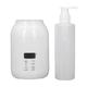 Single Bottle Massage Oil Heater, UK Plug 100‑240V Thermostatic Black Massage Oil Heater for Cosmetic (White)