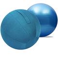 Gym Exercise Ball Chair,55cm/65cm/75cm yoga Ball for Fitness, Pilates,Fitness Ball Chair - Comfortable Office Fitness Ball Chair, Yoga Ball Anti-Burst Extra Thick Gym Ball With Quick Pump Birthing Bal