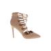 Charlotte Russe Heels: Pumps Stiletto Boho Chic Tan Print Shoes - Women's Size 9 - Pointed Toe