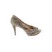 Enzo Angiolini Heels: Ivory Snake Print Shoes - Women's Size 9