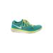 Nike Sneakers: Green Color Block Shoes - Women's Size 7 - Round Toe