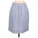 J.Crew Formal Skirt: Blue Print Bottoms - Women's Size Small