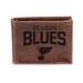 Evergreen Enterprises, Inc Genuine Leather Bi-Fold Wallet w/ Embossed NHL Logo in Brown | 4.25 H x 3.38 W x 0.75 D in | Wayfair 7WLTB4374CH