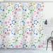 East Urban Home Grunge Polka Dots Spots Backdrop Motif Retro Nostalgic Aesthetic Image Shower Curtain Set Polyester | 84"H x 69"W | Wayfair