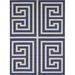 White Rectangle 2'2" x 3' Area Rug - Willa Arlo™ Interiors Barreto Geometric Cream/Navy Blue Area Rug Polypropylene | Wayfair