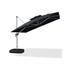 Corrigan Studio® Lizmary 11' Square Cantilever Umbrella w/ wheeled Base Metal in Black | 108 H x 132 W x 132 D in | Wayfair