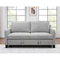 Latitude Run® 69"3 in 1 Convertible Queen Sleeper Sofa Bed, Modern Fabric Loveseat Futon Sofa Couch Polyester in Gray | Wayfair