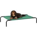 Tucker Murphy Pet™ Cooling Elevated Dog Bed w/ Metal Frame, Small, 36 X 22 X 7.5 Inch, Green Polyester in White | 7.5 H x 22 W x 36 D in | Wayfair