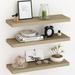 Latitude Run® Floating Shelves for Wall, Rustic Bathroom Shelves w/ Invisible Brackets Wood in Black | 1.2 H x 23.6 W x 5.9 D in | Wayfair