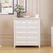 Red Barrel Studio® 6 - Drawer Dresser Wood in White | 42.56 H x 17.72 W x 37.8 D in | Wayfair 286EA0B0996A452F86D89EC118D61CE0