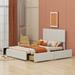 Latitude Run® Lilianna Full Size Upholstery Platform Bed Upholstered/Velvet in Brown | 41 H x 57.7 W x 77.8 D in | Wayfair