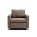 Ebern Designs Single Seat Module Sofa Sectional Couch, Cushion Covers in Brown | 33.46 H x 34.25 W x 35 D in | Wayfair