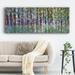 Millwood Pines Birch Betik - Wrapped Canvas Print Canvas, Solid Wood in Blue/Green | 12 H x 30 W x 1.5 D in | Wayfair