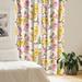 East Urban Home Birds & Nature Curtains English Roses Art Pair of Earth Yellow Fawn Sepia, Microfiber | 84 H x 28 W in | Wayfair