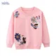 Little maven-Sweat-shirt brodé de fleurs pour enfants vêtements décontractés pour enfants sweats à