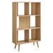 Transmit 5 Shelf Wood Grain Bookcase - East End Imports EEI-5743-OAK