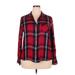 Woolrich Long Sleeve Button Down Shirt: Red Plaid Tops - Women's Size 2X-Large