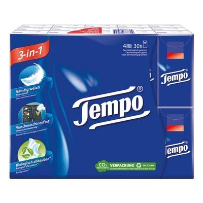 Tempo 30 x 10 Taschentücher »3-in-1« 4-lagig weiß Image
