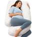 U Shaped Full Body Maternity Pillow with Removable Cover - Stripes