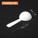 10Pcs Plastic Measuring Spoons Powder Scoops Spoon Kitchen Spoon, 3g White