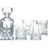 Nachtmann Highland 5-Piece Decanter and Whiskey Glass Set - Decanter 50 ML Tumblers 12 oz