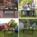 Grill Table, Camping Table, Camping Grill Table, Portable Grill Table, Metal Tabletop w/Carry Handle & Mesh Holder for RV Travel