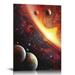 COMIO Wall Art for Bedroom - Outer Space Canvas Wall Art Universe Posters and Prints Artwork for Office Wall DÃ©cor Planet Pictures Kids Wall Art for Boys Bedroom Decorations 16x20in