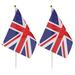 50 Pcs Flags Handheld UK Flag Cheer Union Jack Flag on Stick Britain National Flag