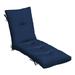 Arden Selections Outdoor Plush Modern Tufted Chaise Cushion 76 x 22 Water Repellent Fade Resistant Tufted Cushion for Chaise Lounger 76 x 22 Sapphire Blue Leala